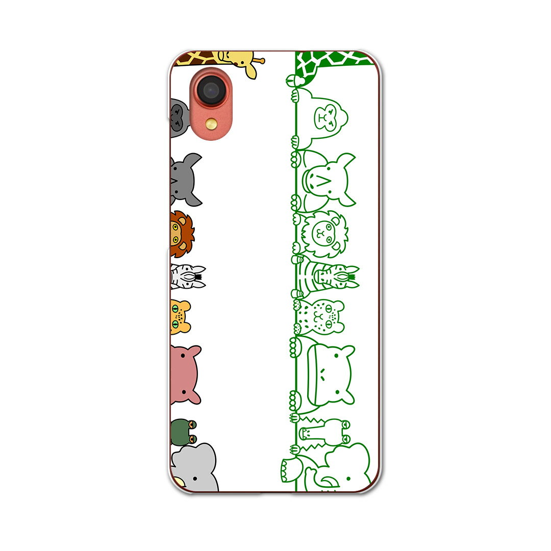 移动通信, 手机 - Galaxy A22 5G SC-56B 用 ハードケース SC56B igcase スマホカバー カバー ケース pc ハードケース 009589 動物　キャラクター