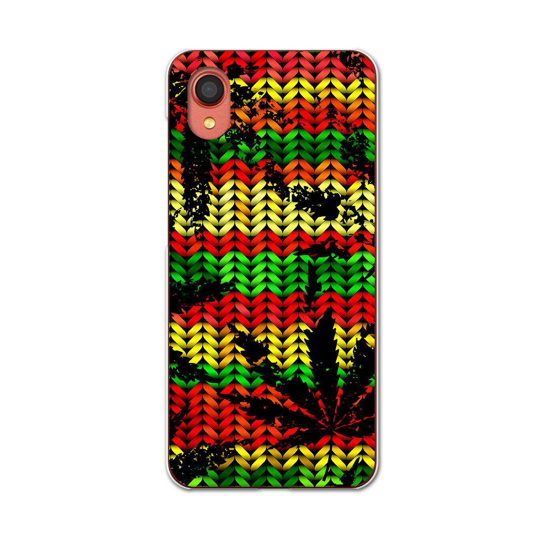 Galaxy A22 5G SC-56B 用 ハードケース SC56B igcase スマホカバー カバー ケース pc ハードケース 011750 レゲエ　カラフル　植物