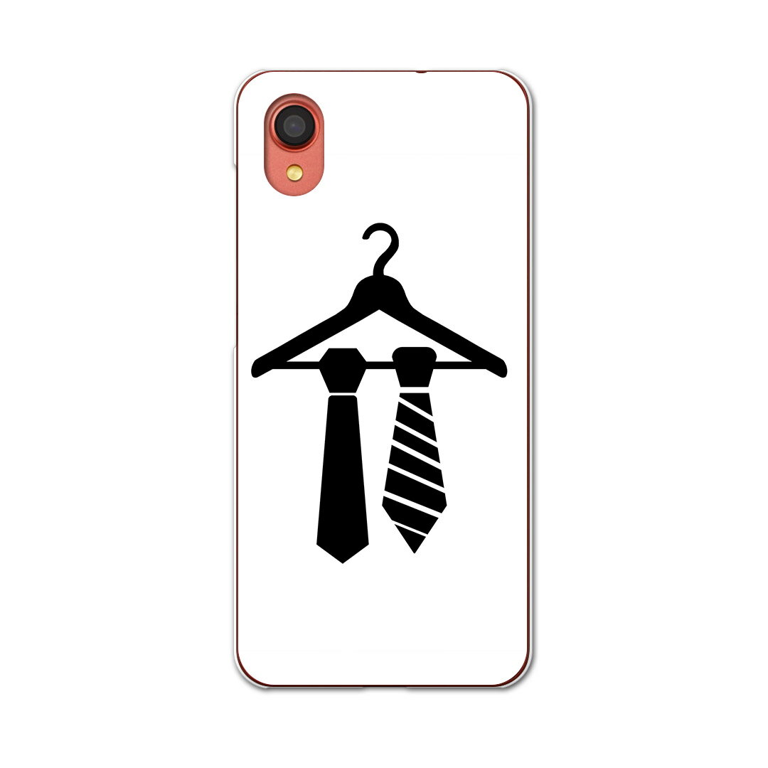 Galaxy A22 5G SC-56B 用 ハードケース SC56B igcase スマホカバー カバー ケース pc ハードケース 015542 ネクタイ ハンガー モノクロ