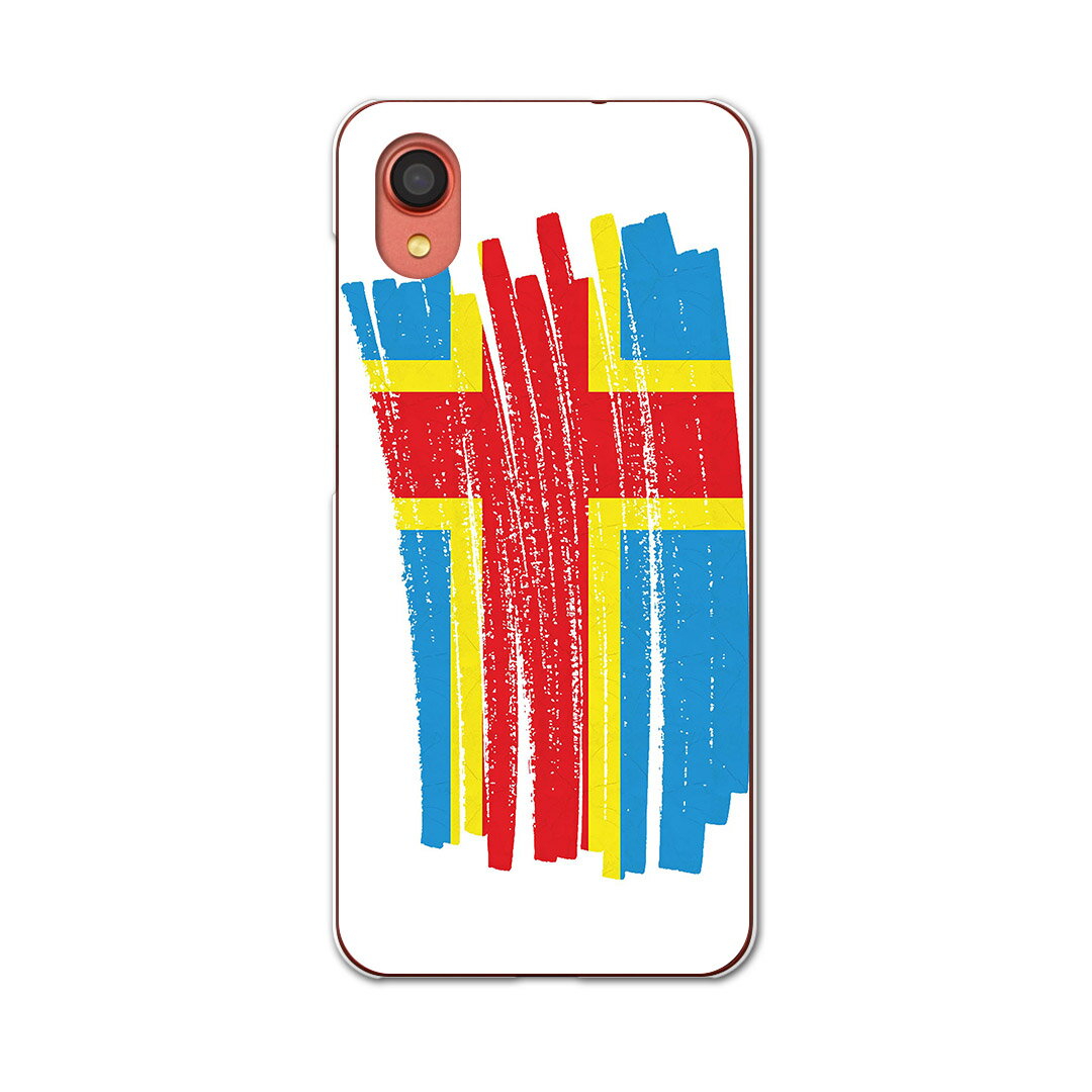 Galaxy A22 5G SC-56B 用 ハードケース SC56B igcase スマホカバー カバー ケース pc ハードケース 018378 国旗 aland-islands オーランド諸島