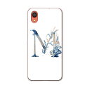Galaxy A22 5G SC-56B 用 ハードケース SC56B igcase スマホカバー カバー ケース pc ハードケース 019665 フォント 文字 m アルファベット(2)