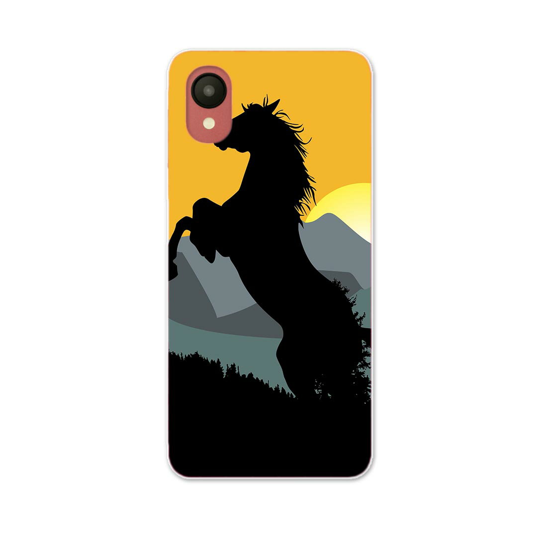 Galaxy A23 5G 専用ハードケース SC-56C / SCG18 共通対応 sc56c igcase スマホカバー カバー ケース pc ハードケース 001142 馬　日の出　山