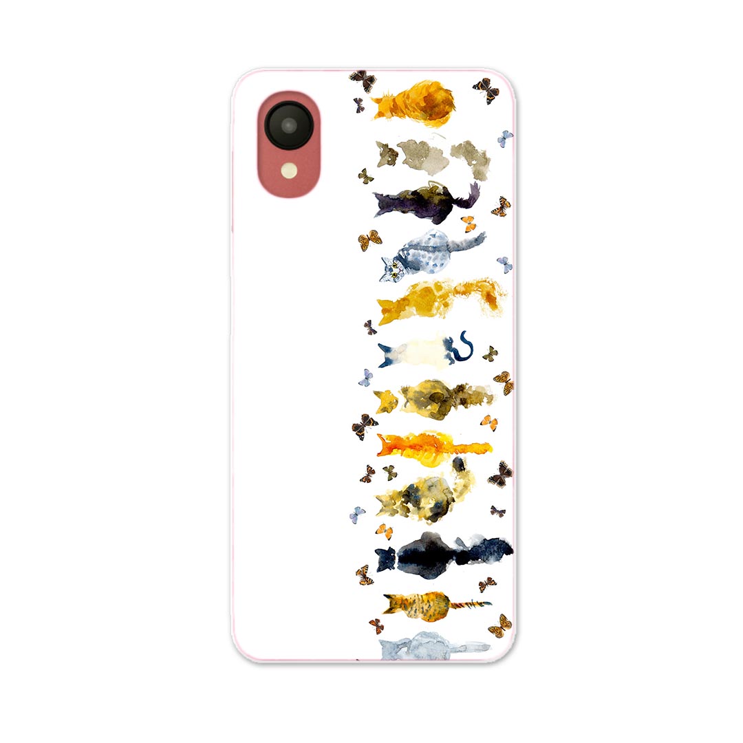 Galaxy A23 5G 専用ハードケース SC-56C / SCG18 共通対応 sc56c igcase スマホカバー カバー ケース pc ハードケース 010276 動物　猫　水彩