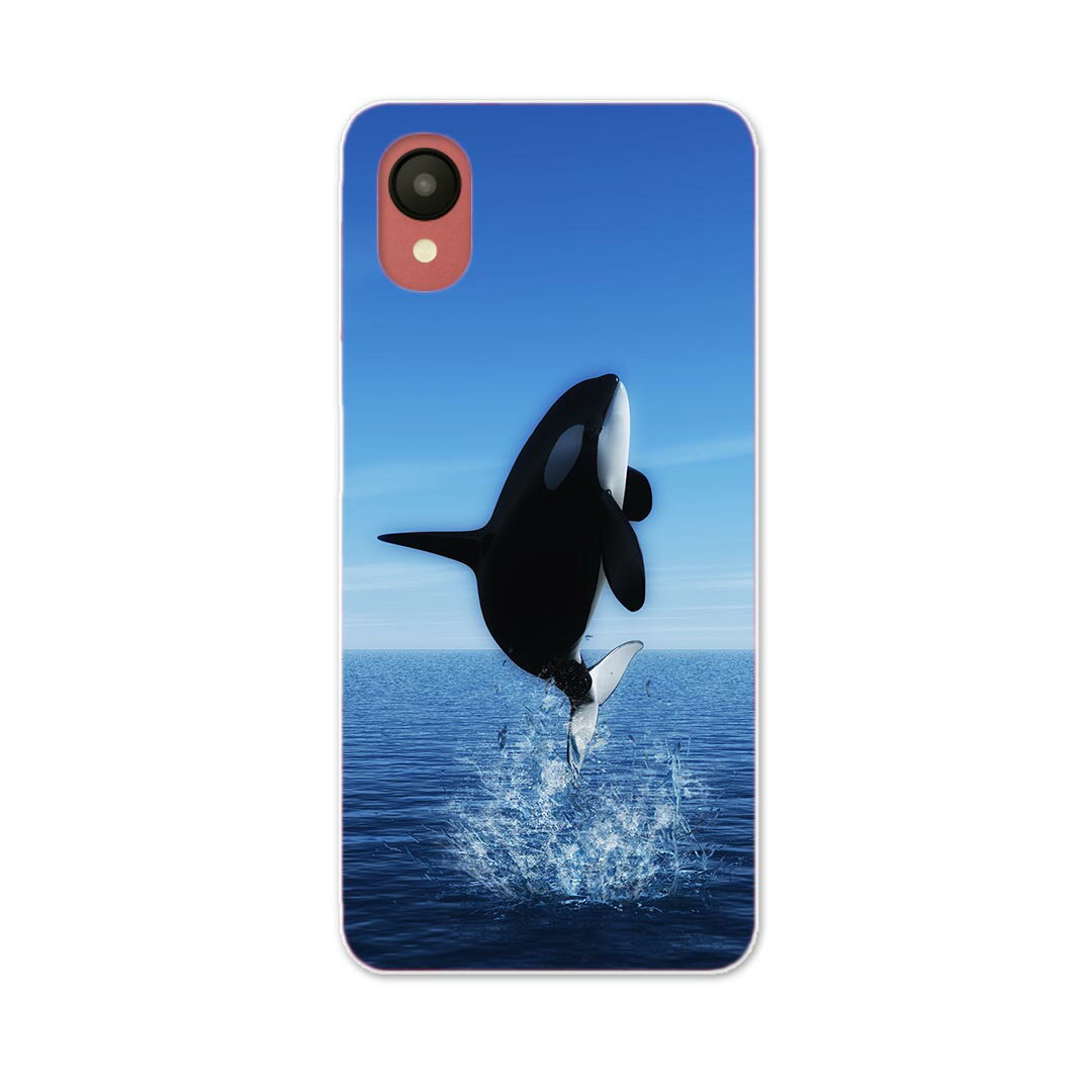 Galaxy A23 5G 専用ハードケース SC-56C / SCG18 共通対応 sc56c igcase スマホカバー カバー ケース pc ハードケース 010806 シャチ　生き物　海