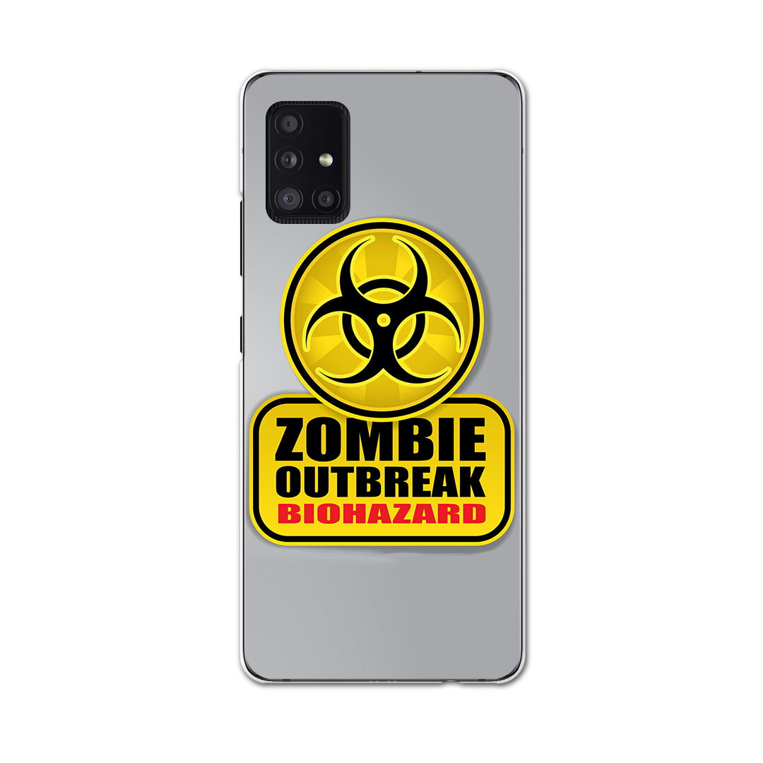 Galaxy A51 5G 専用ハードケース igcase SCG07 au スマホカバー カバー ケース pc ハードケース 001180 ユニーク 標識 ゾンビ バイオハザード