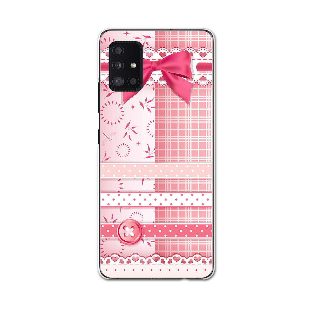 樂天商城 - Galaxy A51 5G 専用ハードケース igcase SCG07 au スマホカバー カバー ケース pc ハードケース 005230 ラブリー リボン　ピンク　ガーリー
