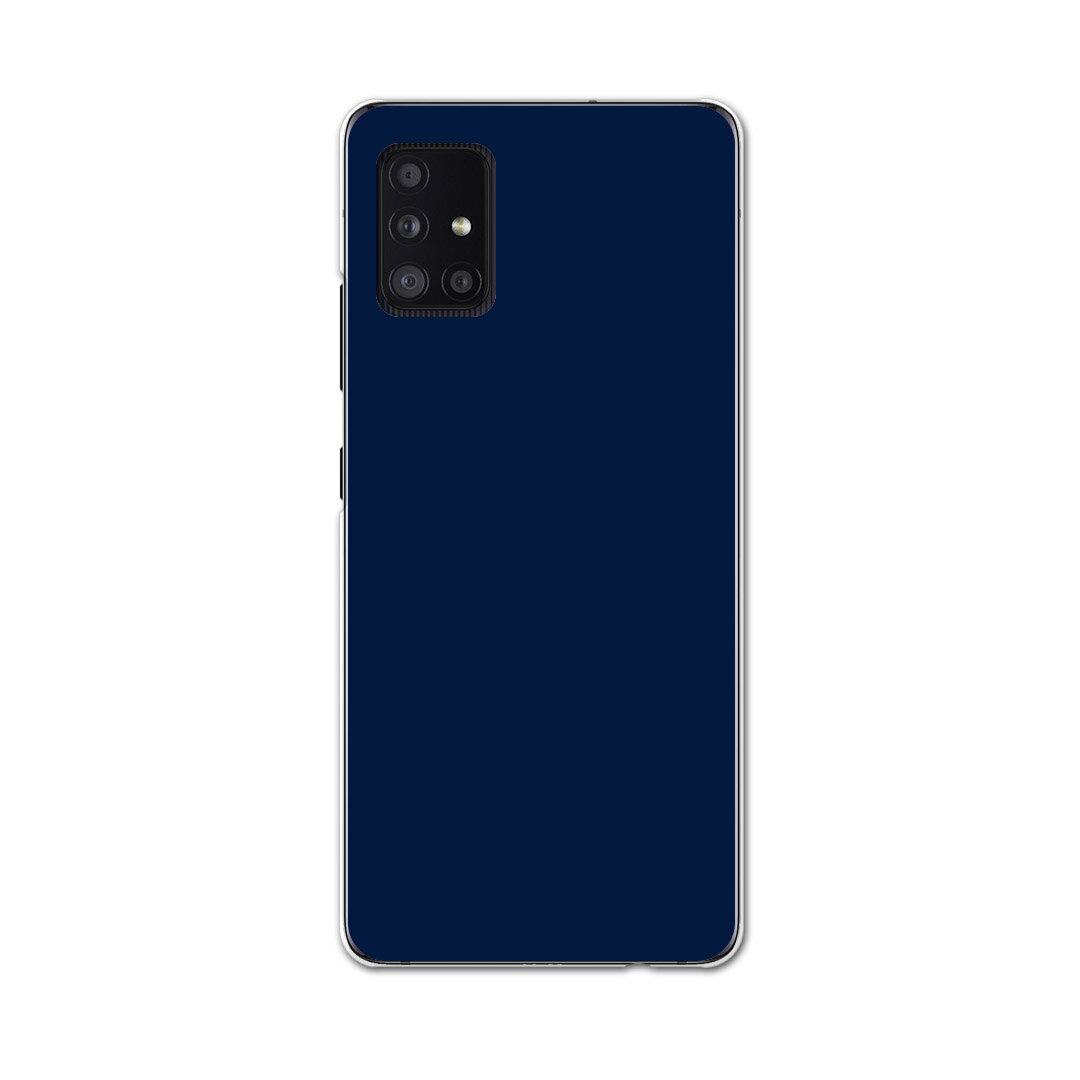 Galaxy A51 5G 専用ハードケース igcase SCG07 au スマホカバー カバー ケース pc ハードケース 012245 青　単色　シンプル