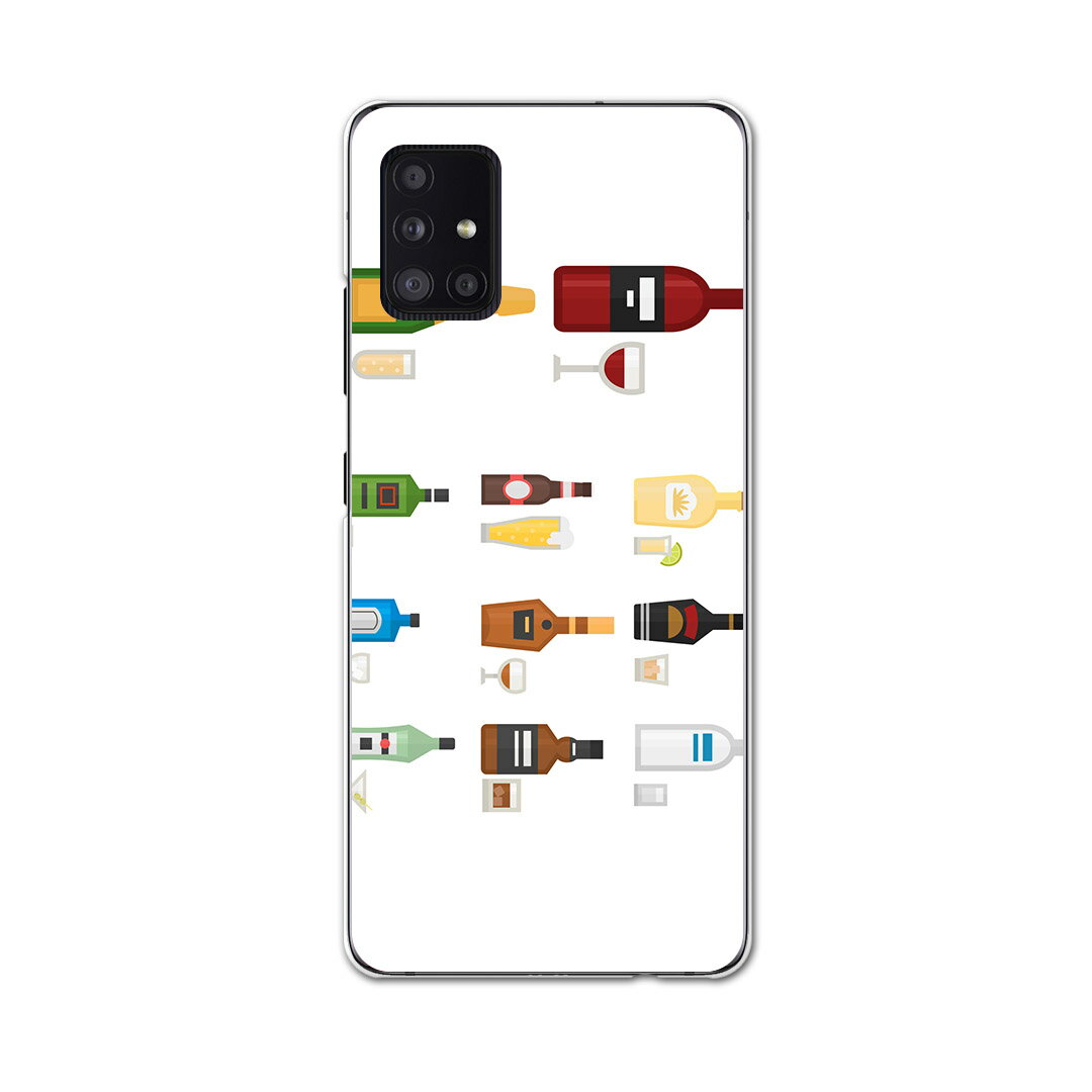Galaxy A51 5G 専用ハードケース igcase SCG07 au スマホカバー カバー ケース pc ハードケース 015703 瓶 お酒 ワイン 飲み物