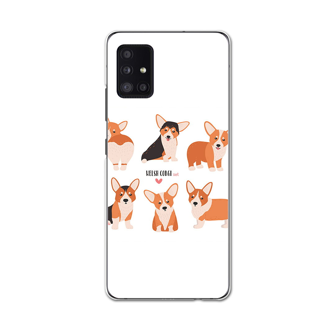 Galaxy A51 5G 専用ハードケース igcase SCG07 au スマホカバー カバー ケース pc ハードケース 016231 犬　コーギー