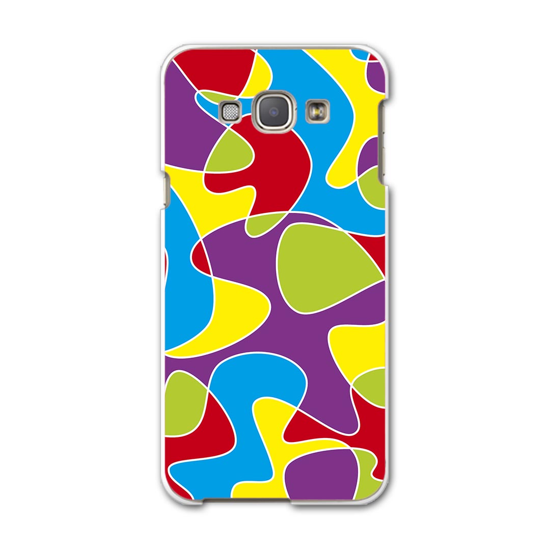 SCV32 GALAXY A8 ギャラクシー A8 scv32 au エーユー スマホ カバー スマホケース スマホカバー PC ハードケース タイル　カラフル その他 000488