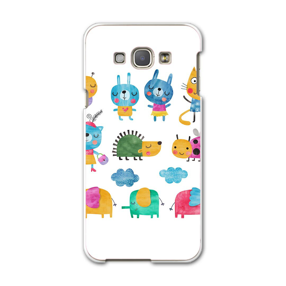 SCV32 GALAXY A8 ギャラクシー A8 scv32 au エーユー スマホ カバー ケース スマホケース スマホカバー PC ハードケース 動物　うさぎ　キャラクター 009791(2)