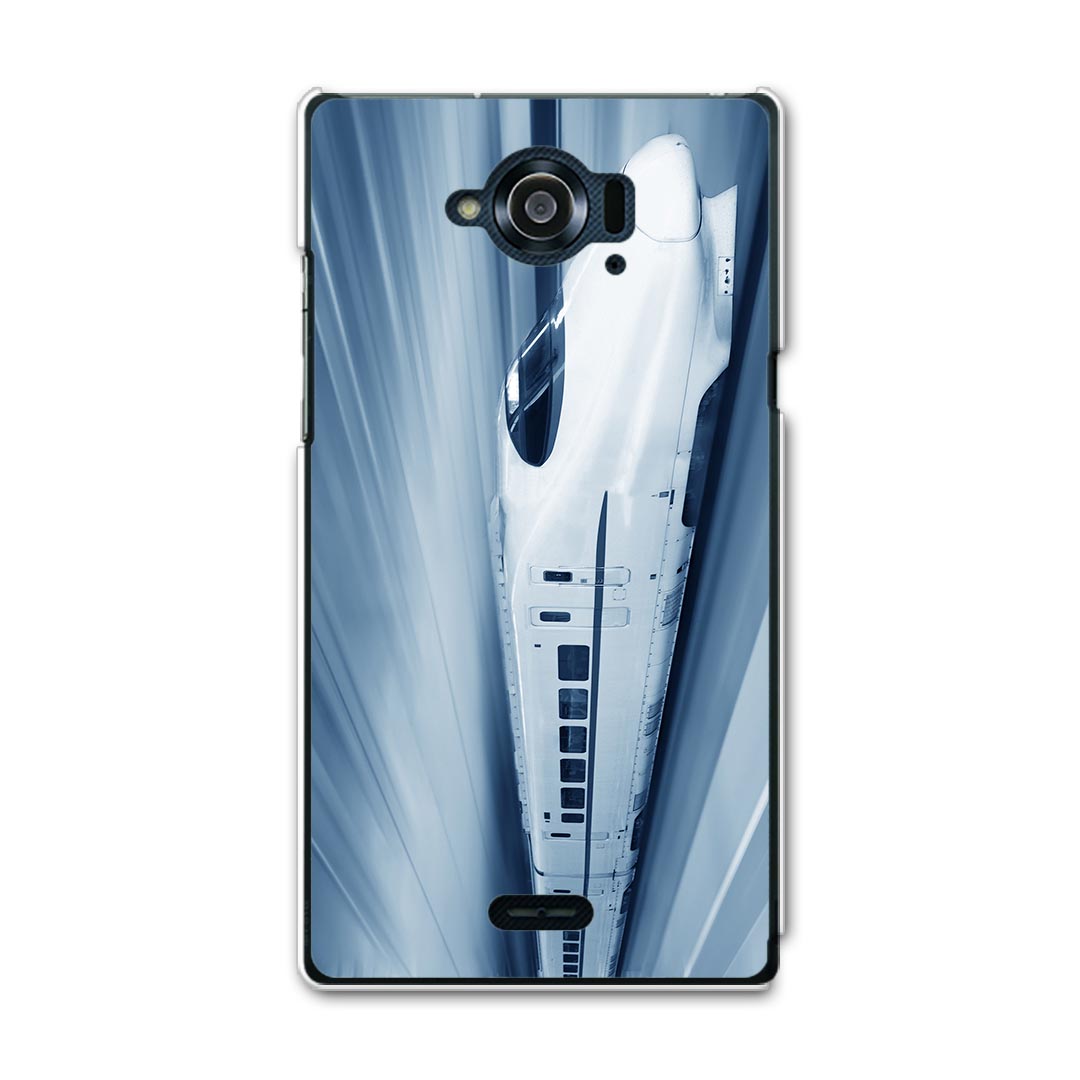 SH-01G AQUOS ZETA アクオスゼータ sh01g docomo ドコモ スマホ カバー ケース スマホケース スマホカバー TPU ソフトケース 新幹線 ユニーク 000868