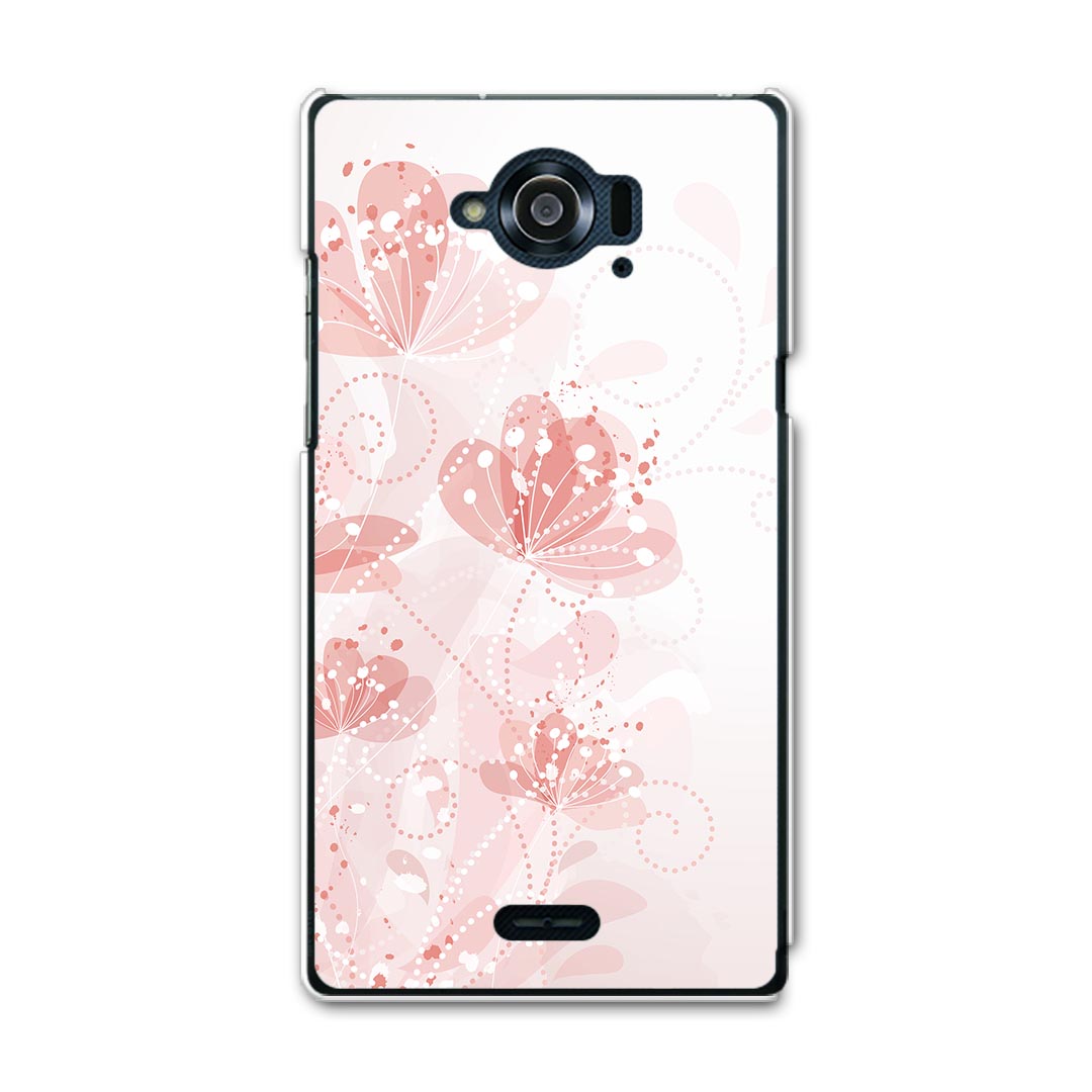 SH-01G AQUOS ZETA アクオスゼータ sh01g docomo ドコモ スマホ カバー ケース スマホケース スマホカバー TPU ソフトケース 花 フラワー ピンク フラワー 004688