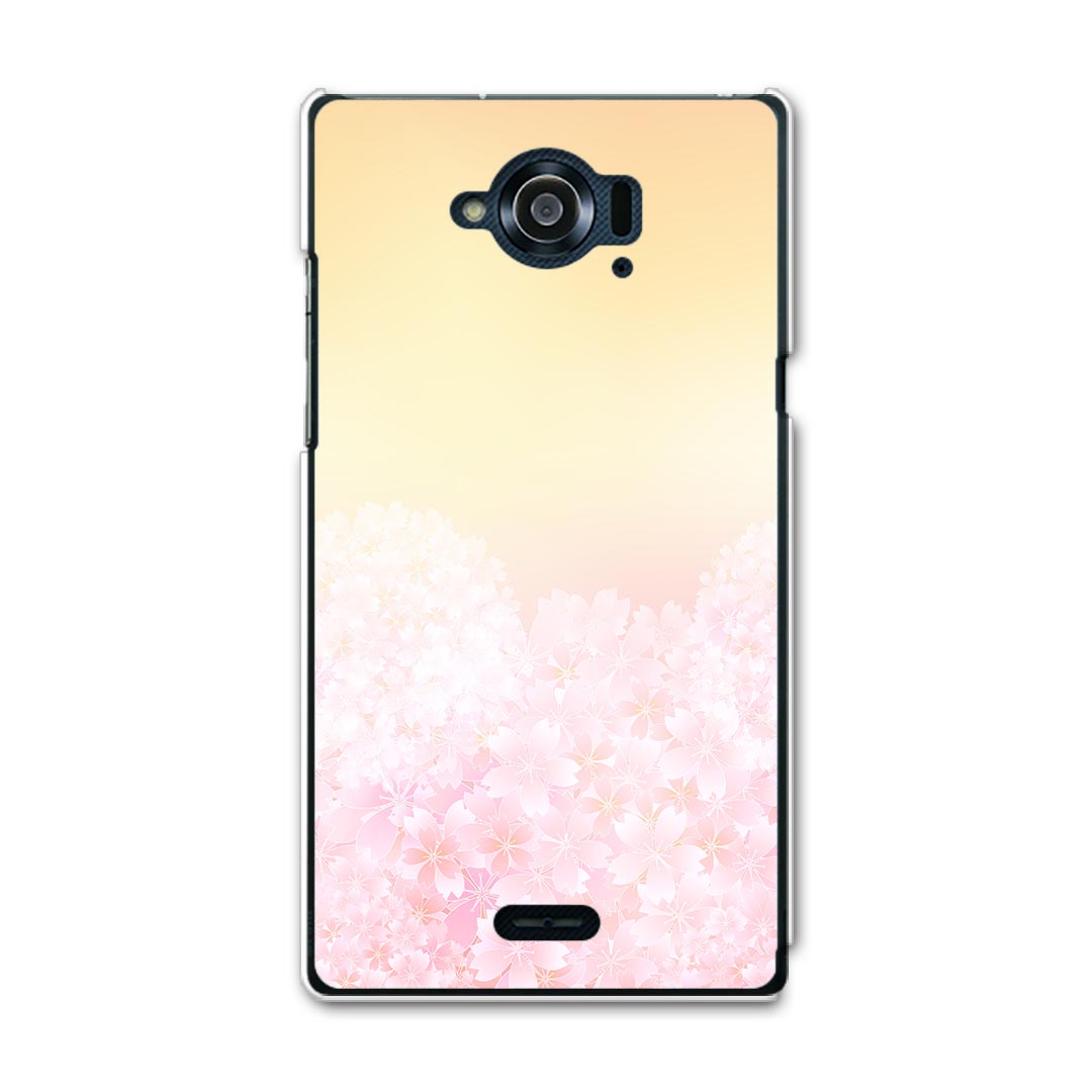 SH-01G AQUOS ZETA アクオスゼータ sh01g docomo ドコモ スマホ カバー ケース スマホケース スマホカバー TPU ソフトケース 桜　ピンク　オレンジ ラブリー フラワー 005306