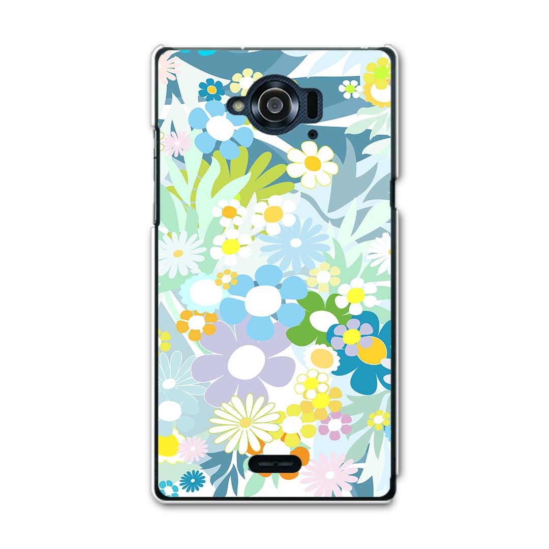 SH-01G AQUOS ZETA アクオスゼータ sh01g docomo ドコモ スマホ カバー ケース スマホケース スマホカバー TPU ソフトケース カラフル 花 フラワー フラワー 005584