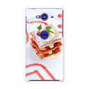 ミルフィーユ SH-01H AQUOS ZETA アクオスゼータ sh01h docomo ドコモ スマホ カバー スマホケース スマホカバー TPU ソフトケース ケーキ　いちご　ミルフィーユ 写真・風景 000193