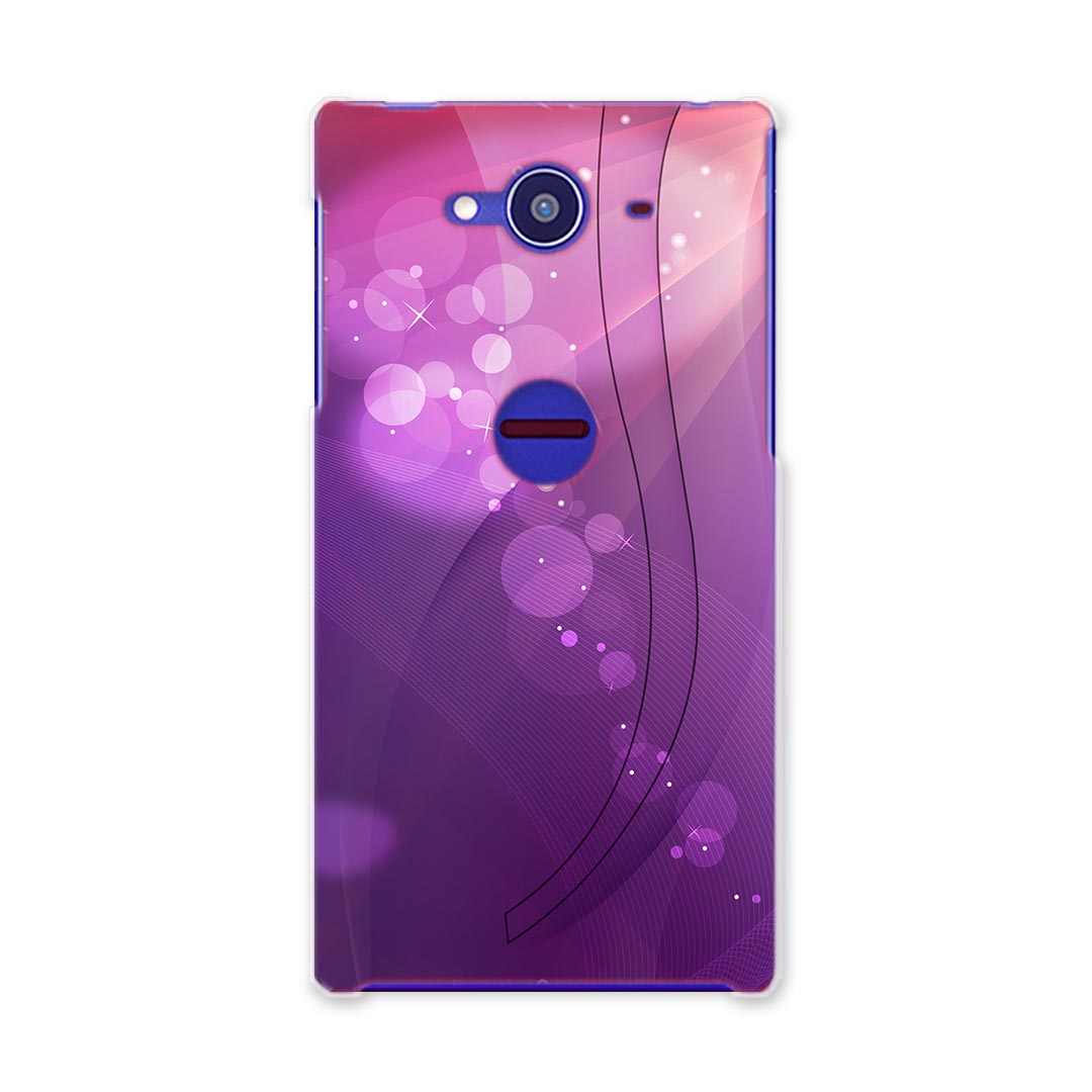 502SH AQUOS Xx2 アクオスフォン softbank ソフトバンク スマホ カバー スマホケース ハード pc ケース ハードケース シンプル　紫 フラワー 002030