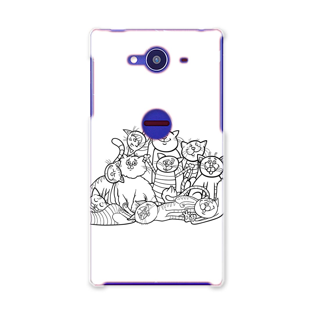 SH-01H AQUOS ZETA アクオスゼータ sh01h docomo ドコモ スマホ カバー スマホケース スマホカバー TPU ソフトケース 猫　動物　イラスト ユニーク その他 003496