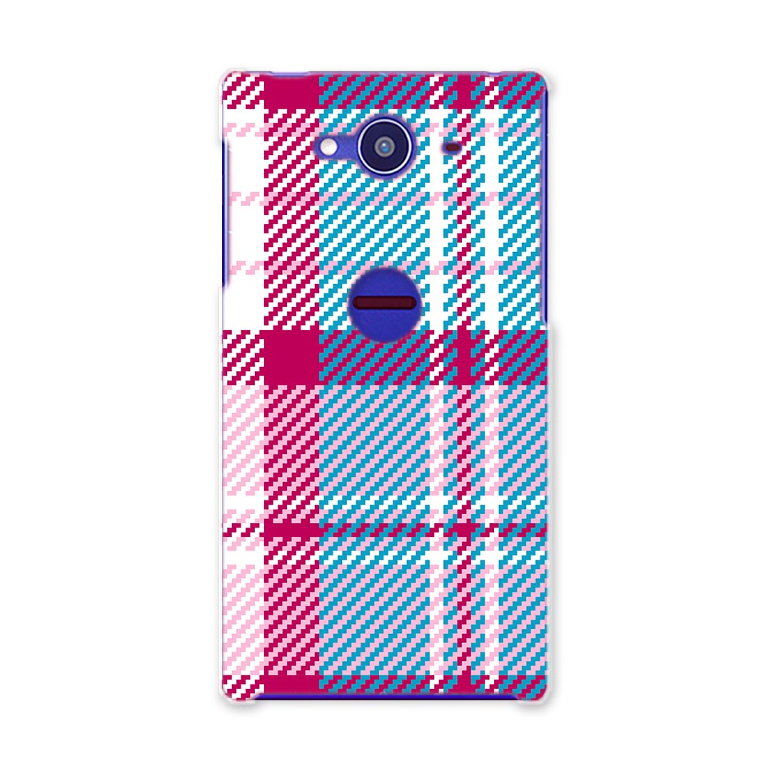 SH-01H AQUOS ZETA アクオスゼータ sh01h docomo ドコモ スマホ カバー スマホケース スマホカバー TPU ソフトケース チェック　模様　ピンク チェック・ボーダー 004379