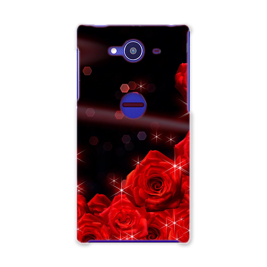 樂天商城 - SH-01H AQUOS ZETA アクオスゼータ sh01h docomo ドコモ スマホ カバー スマホケース スマホカバー TPU ソフトケース 花　フラワー　赤 フラワー 005581
