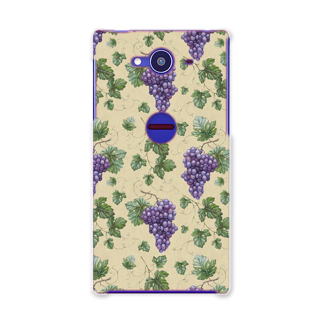 SH-01H AQUOS ZETA アクオスゼータ sh01h docomo ドコモ スマホ カバー スマホケース スマホカバー TPU ソフトケース ブドウ 葡萄 模様 チェック・ボーダー 005731