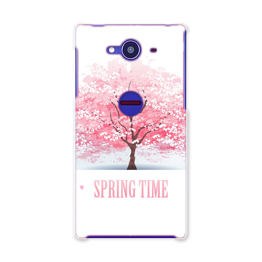 乐天商城 - SH-01H AQUOS ZETA アクオスゼータ sh01h docomo ドコモ スマホ カバー スマホケース スマホカバー TPU ソフトケース 春　桜　ピンク　植物　イラスト フラワー 008120