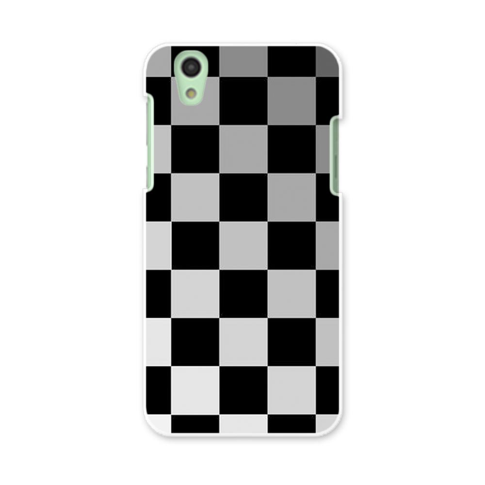 SH-01K AQUOS sense アクオス センス sh01k docomo ドコモ スマホ カバー スマホケース スマホカバー PC ハードケース モノクロ　タイル　市松模様 チェック・ボーダー 000092