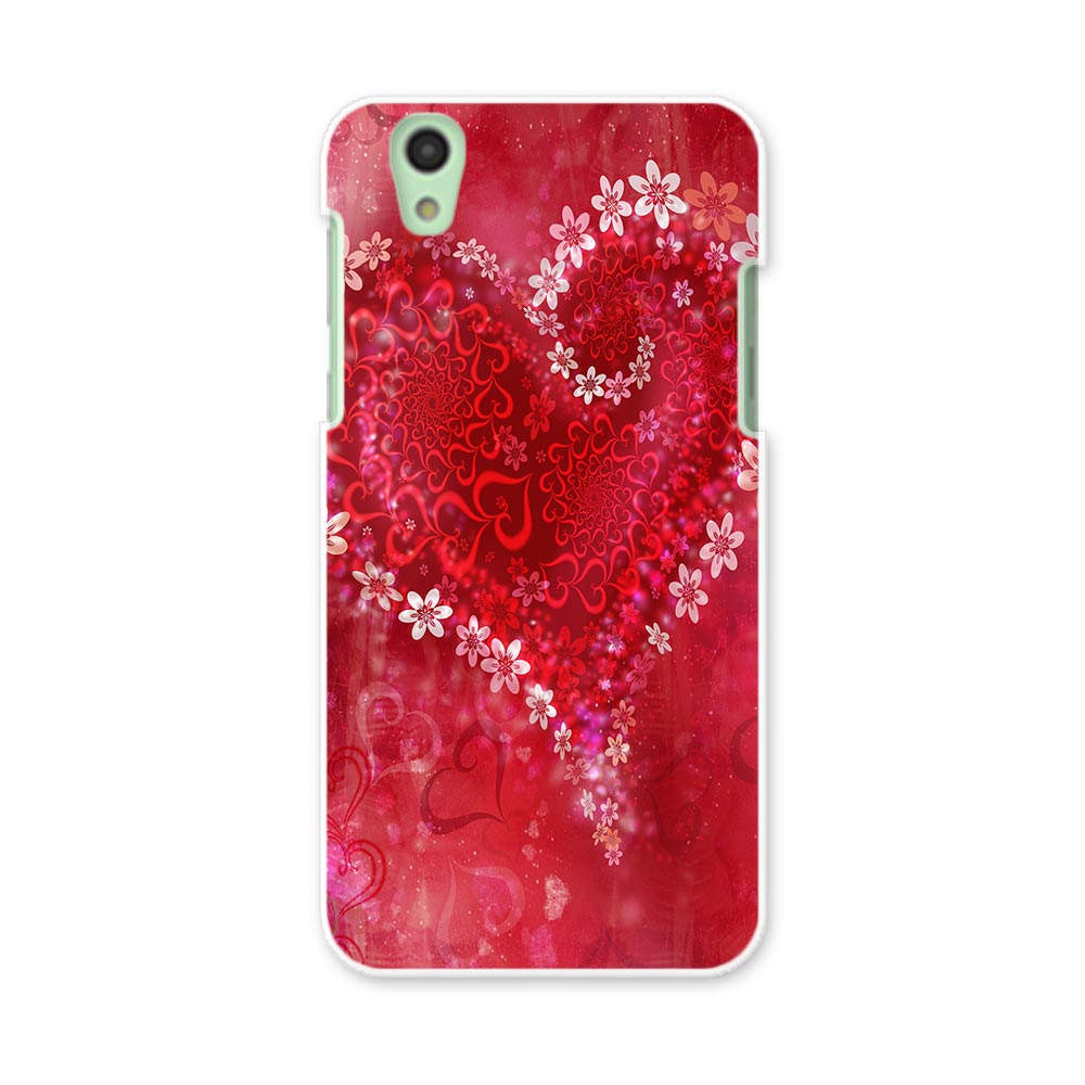 SH-01K AQUOS sense アクオス センス sh01k docomo ドコモ スマホ カバー スマホケース スマホカバー PC ハードケース ハート　小花 ラブリー 001063