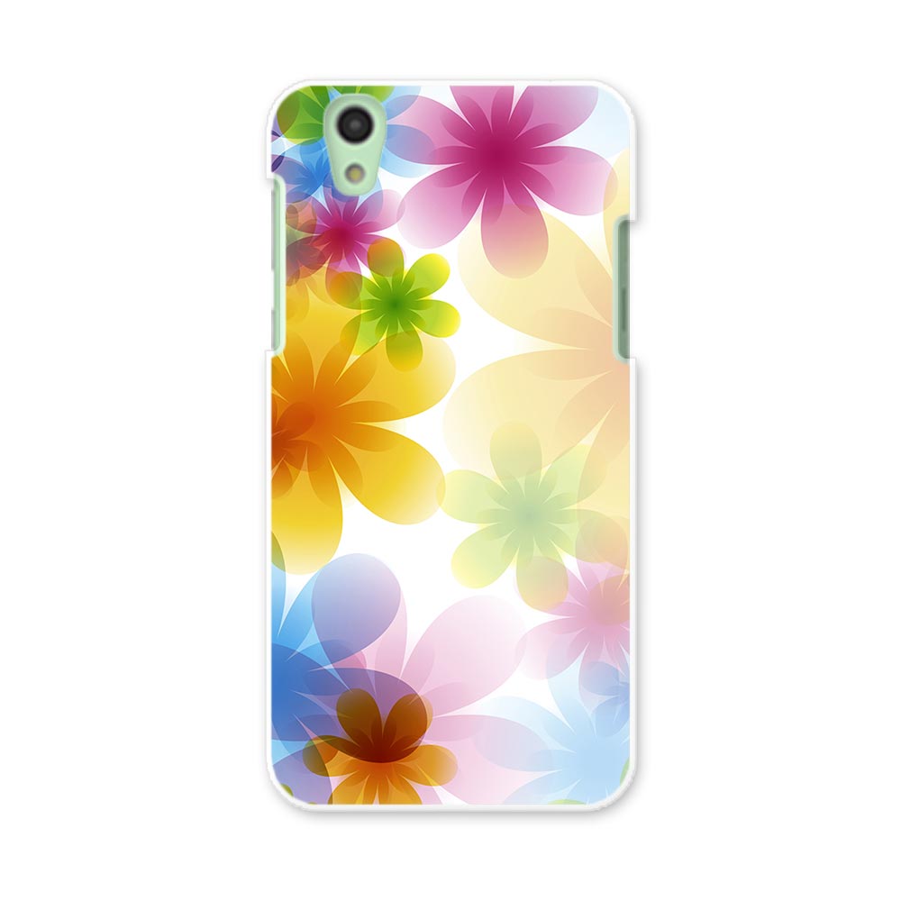 SH-01K AQUOS sense アクオス センス sh01k docomo ドコモ スマホ カバー スマホケース スマホカバー PC ハードケース 花　フラワー　カラフル クール 002083