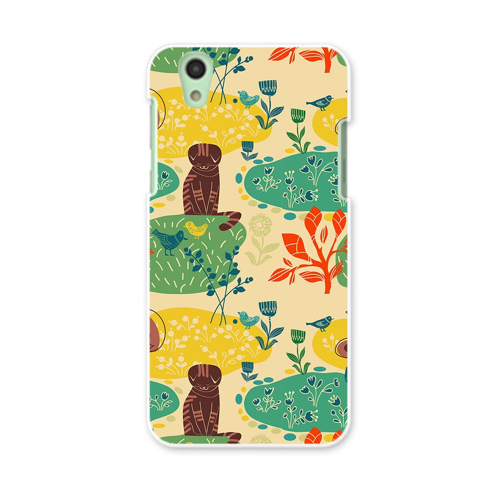 SH-01K AQUOS sense アクオス センス sh01k docomo ドコモ スマホ カバー スマホケース スマホカバー PC ハードケース 猫　キャラクター　鳥 ユニーク 004419