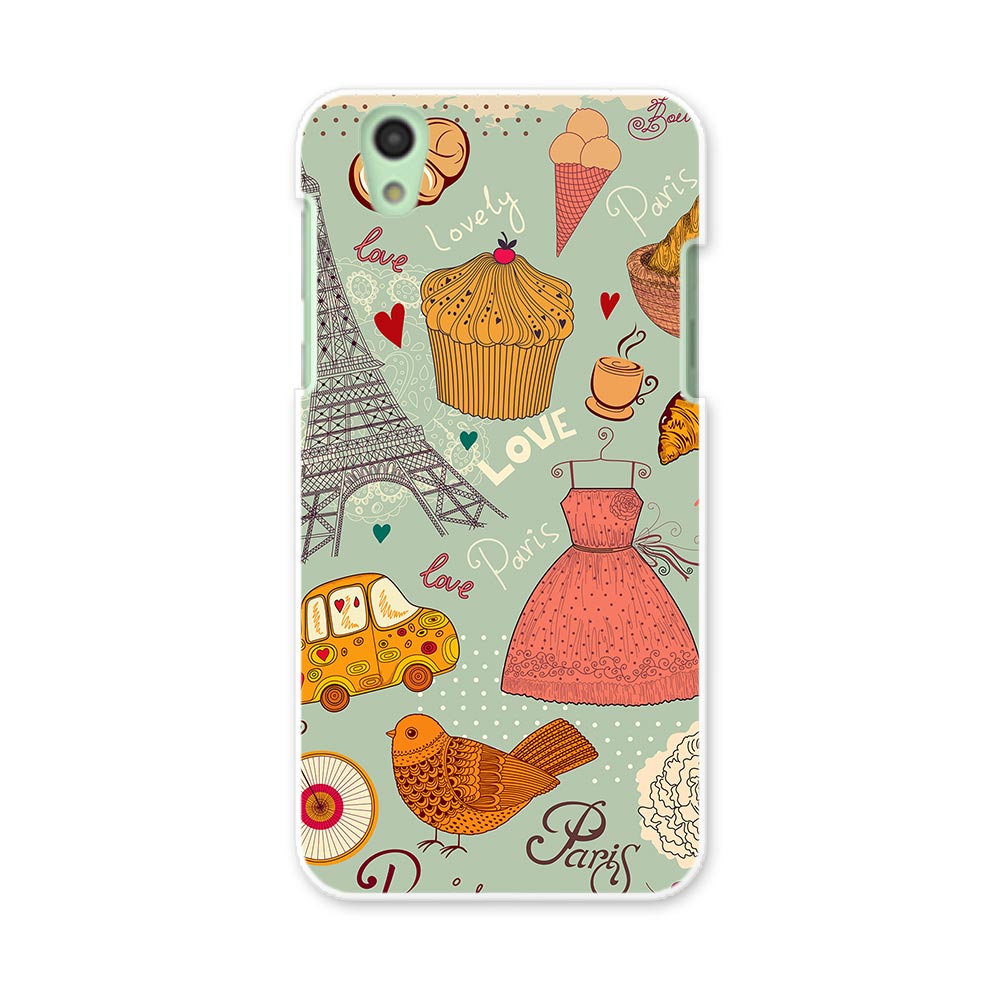 SH-01K AQUOS sense アクオス センス sh01k docomo ドコモ スマホ カバー スマホケース スマホカバー PC ハードケース イラスト　食べ物　車 ラブリー 005959