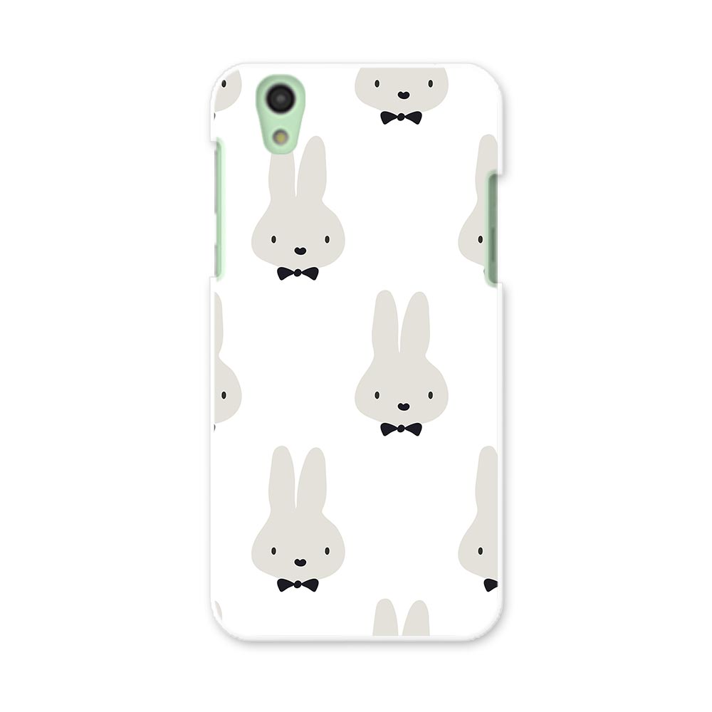 SH-01K AQUOS sense アクオス センス sh01k docomo ドコモ スマホ カバー スマホケース スマホカバー PC ハードケース 動物　うさぎ　白　黒 010486