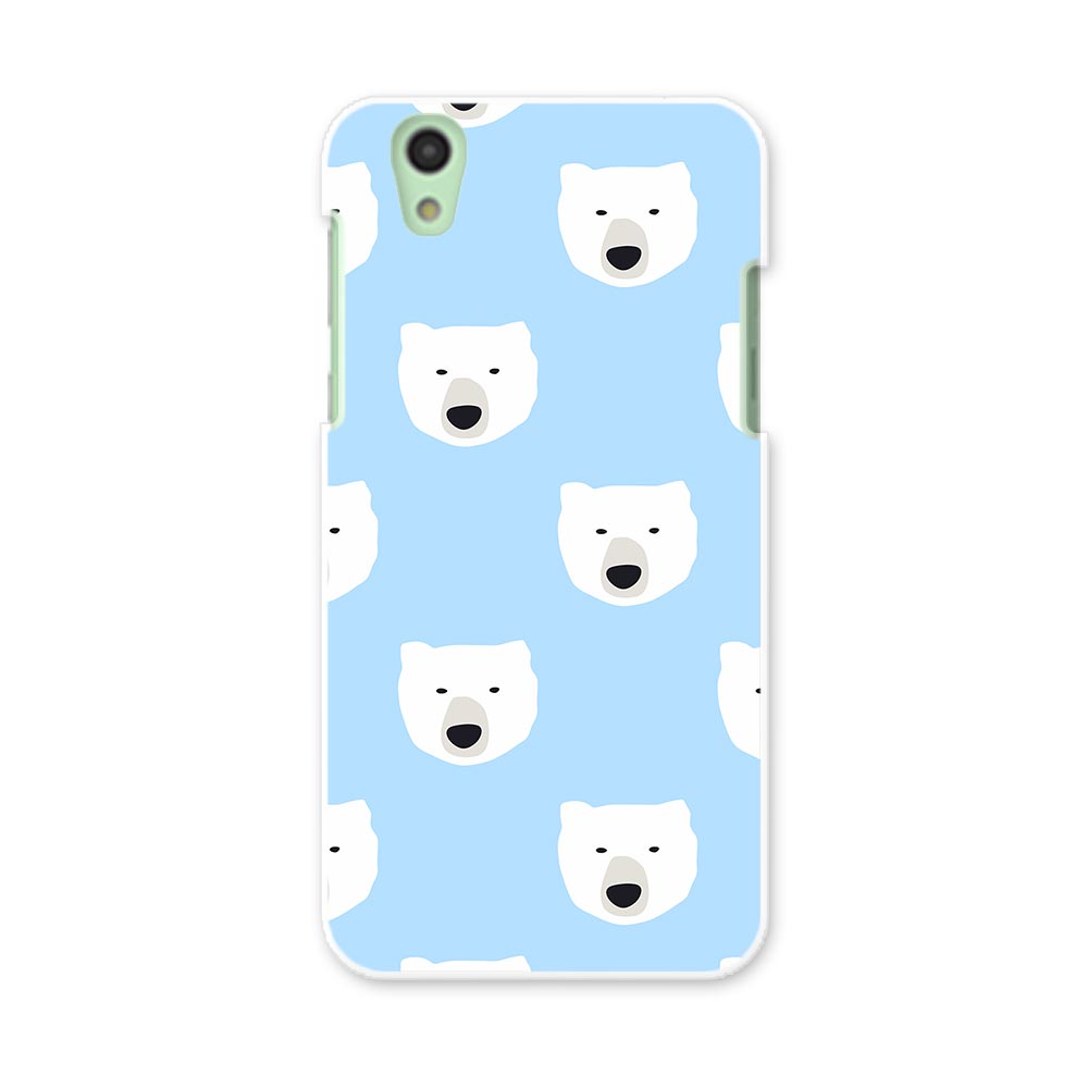 SH-01K AQUOS sense アクオス センス sh01k docomo ドコモ スマホ カバー スマホケース スマホカバー PC ハードケース 動物　熊　青 010487