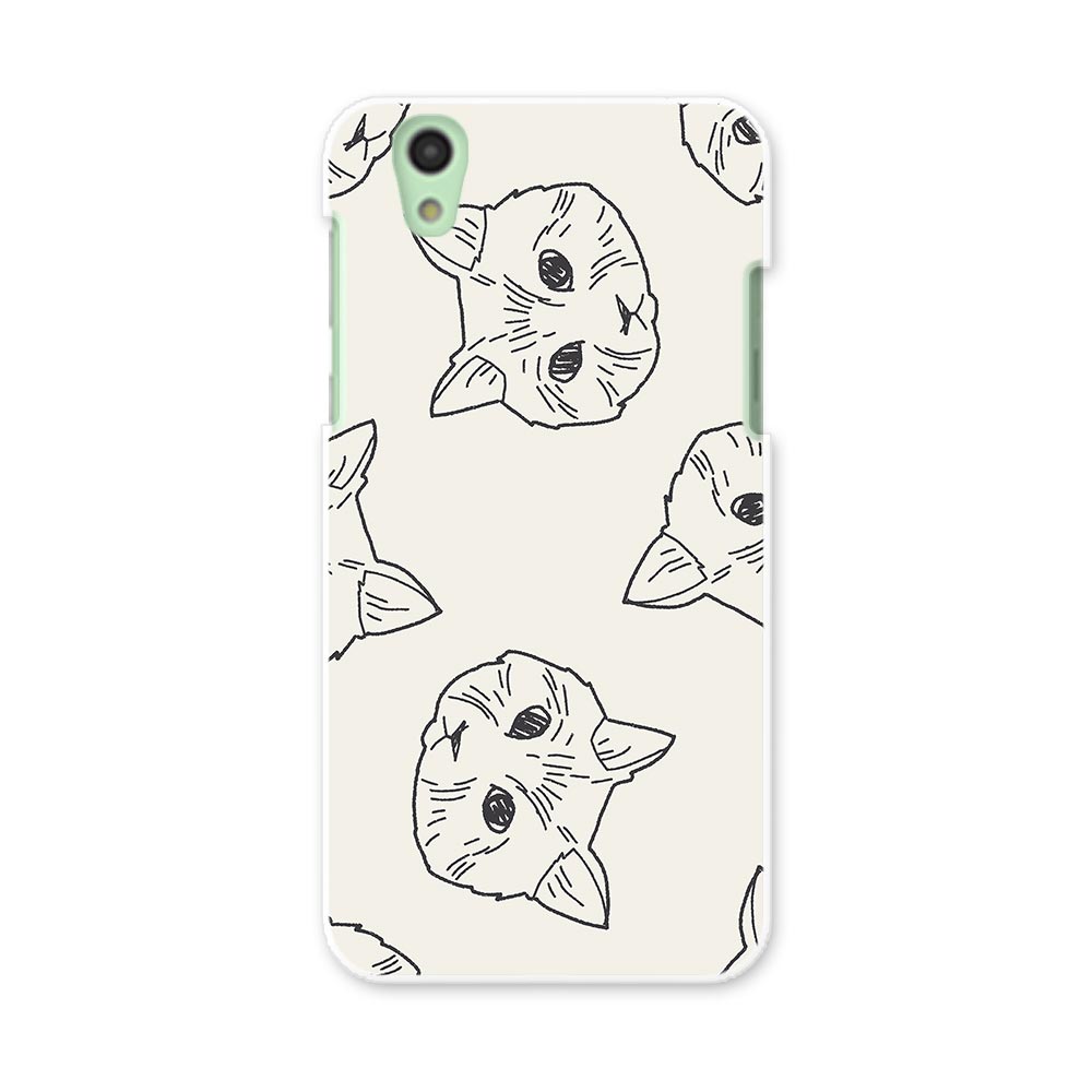 SH-01K AQUOS sense アクオス センス sh01k docomo ドコモ スマホ カバー スマホケース スマホカバー PC ハードケース 猫　動物　イラスト 010693