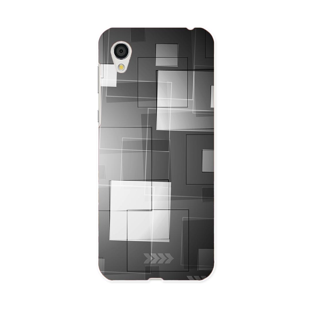 SH-01L AQUOS sense2 アクオス センスツー docomo ドコモ sh01l スマホ カバー スマホケース スマホカバー PC ハードケース 000474 タイル　黒