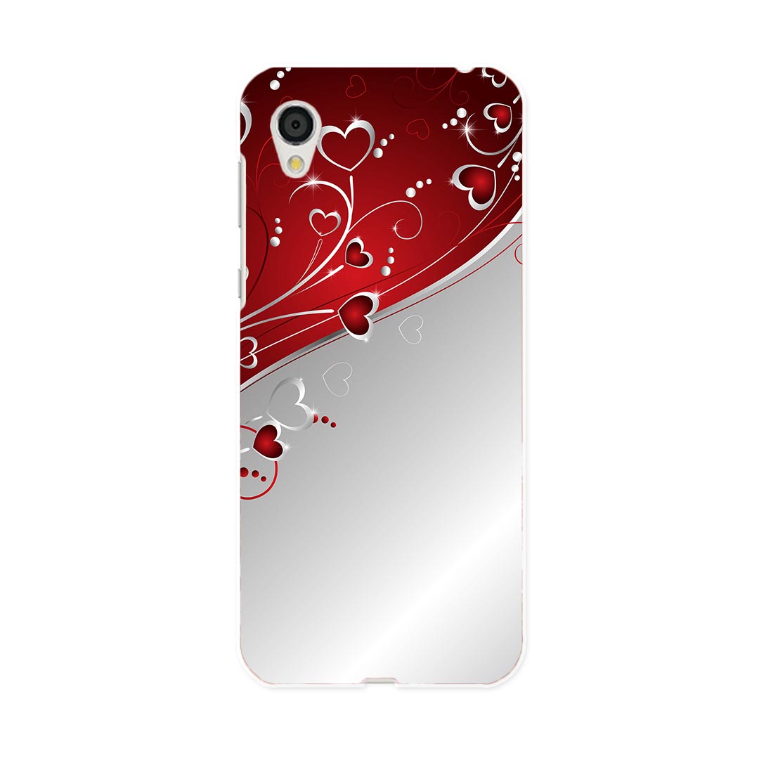 SH-01L AQUOS sense2 アクオス センスツー docomo ドコモ sh01l スマホ カバー スマホケース スマホカバー PC ハードケース 001167 ハート　模様