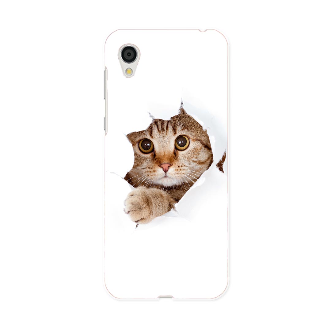 SH-01L AQUOS sense2 アクオス センスツー docomo ドコモ sh01l スマホ カバー スマホケース スマホカバー PC ハードケース 002783 猫　動物　写真