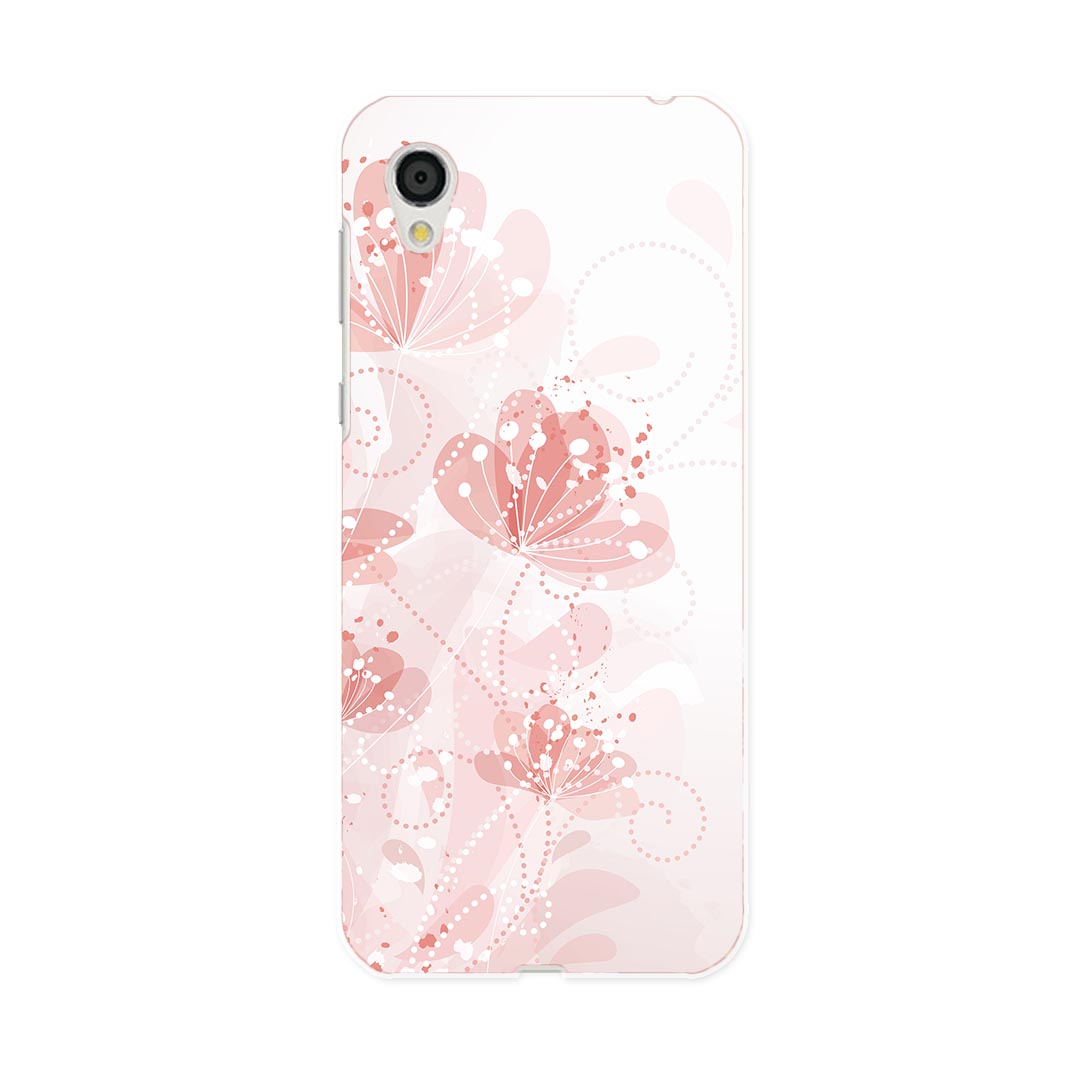 SH-01L AQUOS sense2 アクオス センスツー docomo ドコモ sh01l スマホ カバー スマホケース スマホカバー PC ハードケース 004688 花　フラワー　ピンク
