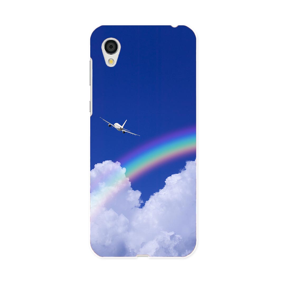 SH-01L AQUOS sense2 アクオス センスツー docomo ドコモ sh01l スマホ カバー スマホケース スマホカバー PC ハードケース 004717 空　虹　写真