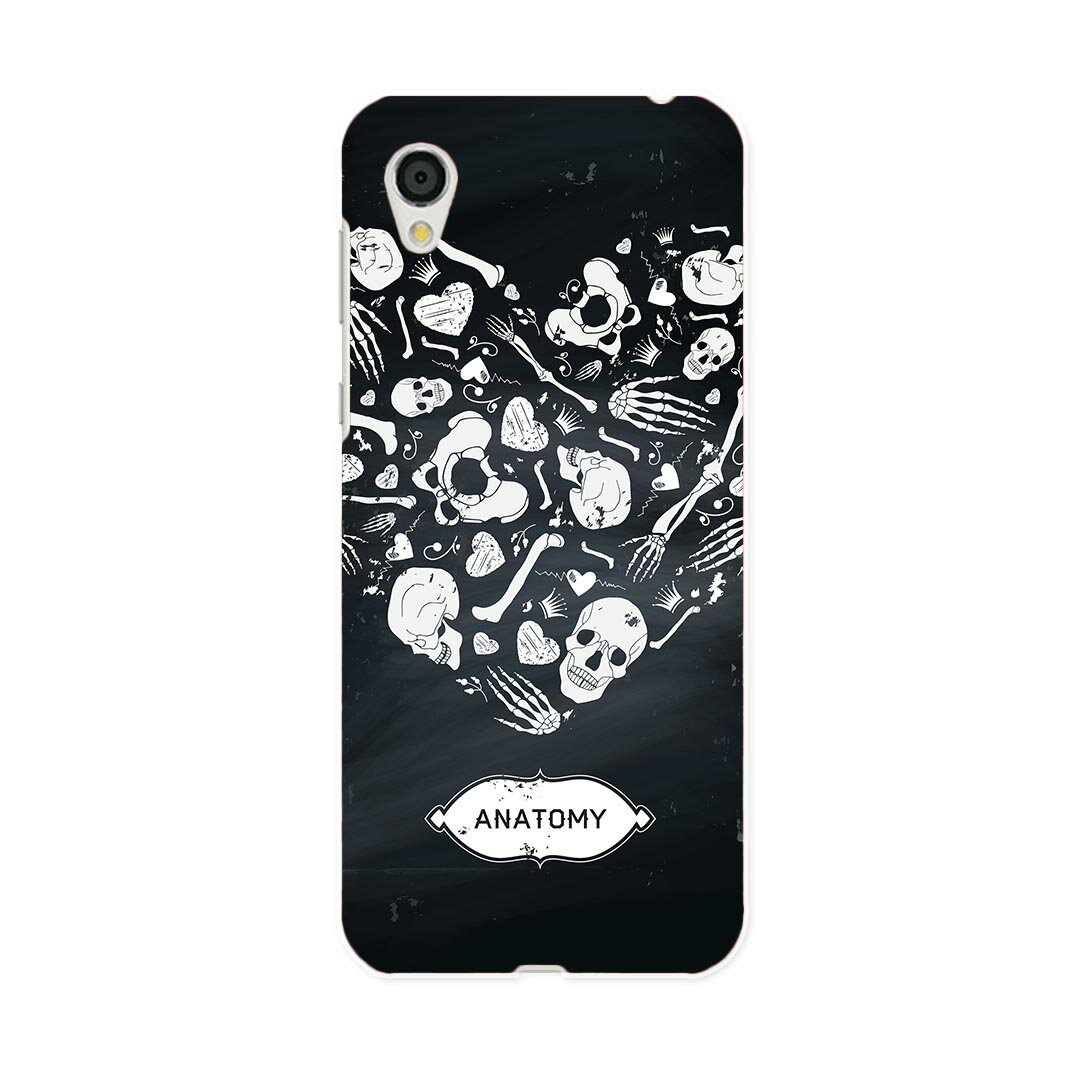 SH-01L AQUOS sense2 アクオス センスツー docomo ドコモ sh01l スマホ カバー スマホケース スマホカバー PC ハードケース 004934 スカル　ドクロ　ハート