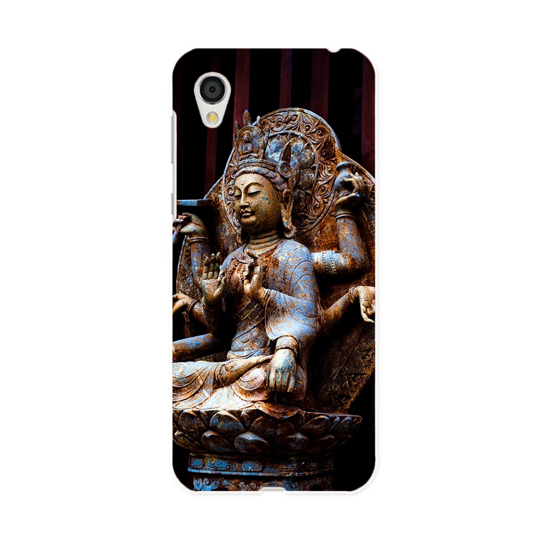 SH-01L AQUOS sense2 アクオス センスツー docomo ドコモ sh01l スマホ カバー スマホケース スマホカバー PC ハードケース 005093 仏像　写真　黒