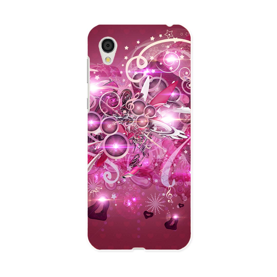 SH-01L AQUOS sense2 アクオス センスツー docomo ドコモ sh01l スマホ カバー スマホケース スマホカバー PC ハードケース 005282 ピンク　キラキラ　イラスト