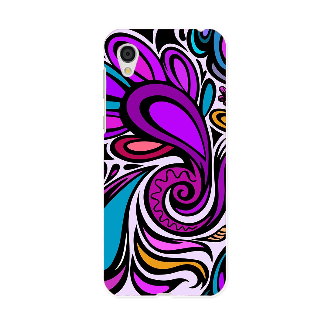 SH-01L AQUOS sense2 アクオス センスツー docomo ドコモ sh01l スマホ カバー スマホケース スマホカバー PC ハードケース 005439 紫　模様