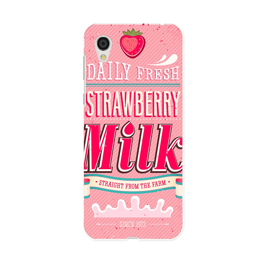 SH-01L AQUOS sense2 アクオス センスツー docomo ドコモ sh01l スマホ カバー スマホケース スマホカバー PC ハードケース 006184 イチゴ 苺 英語 文字