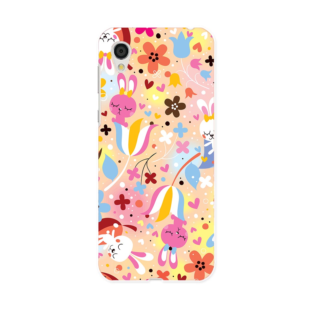 SHV43 AQUOS sense2 アクオス センスツー au エーユー shv43 スマホ カバー ケース スマホケース スマホカバー PC ハードケース 006511 うさぎ　花　フラワー