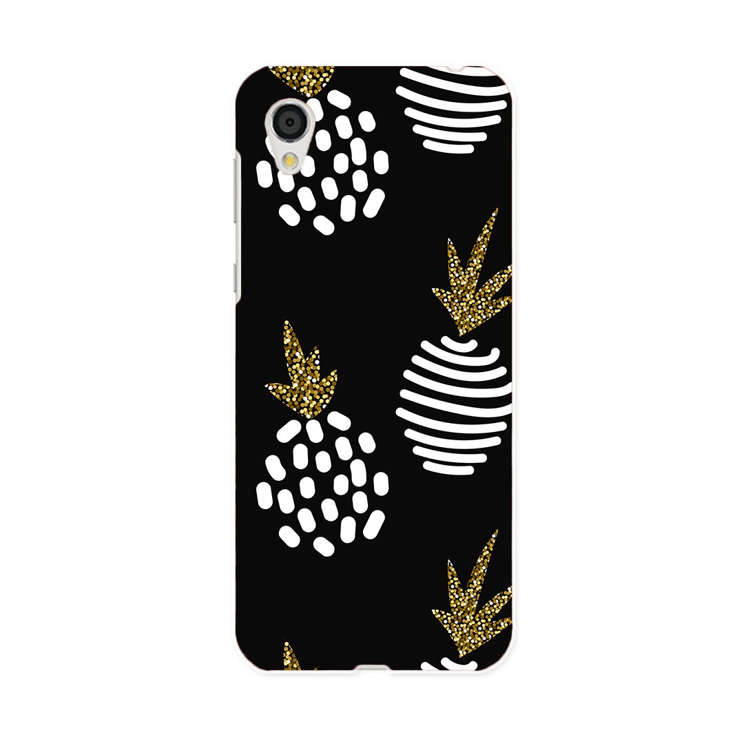 SH-01L AQUOS sense2 アクオス センスツー docomo ドコモ sh01l スマホ カバー スマホケース スマホカバー PC ハードケース 011385 パイナップル　果物　模様