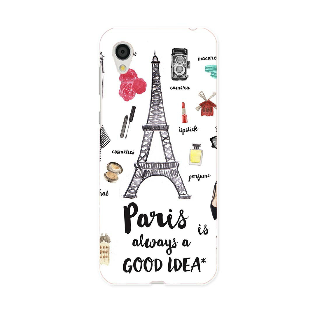 SH-01L AQUOS sense2 アクオス センスツー docomo ドコモ sh01l スマホ カバー スマホケース スマホカバー PC ハードケース 012218 パリ　エッフェル塔　おしゃれ