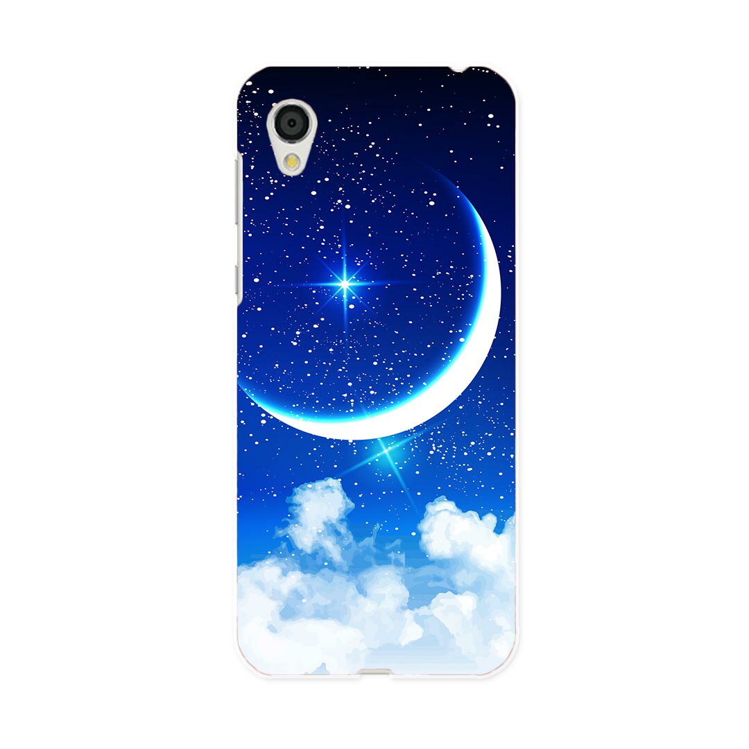 SH-01L AQUOS sense2 アクオス センスツー docomo ドコモ sh01l スマホ カバー スマホケース スマホカバー PC ハードケース 012807 空　夜空　月
