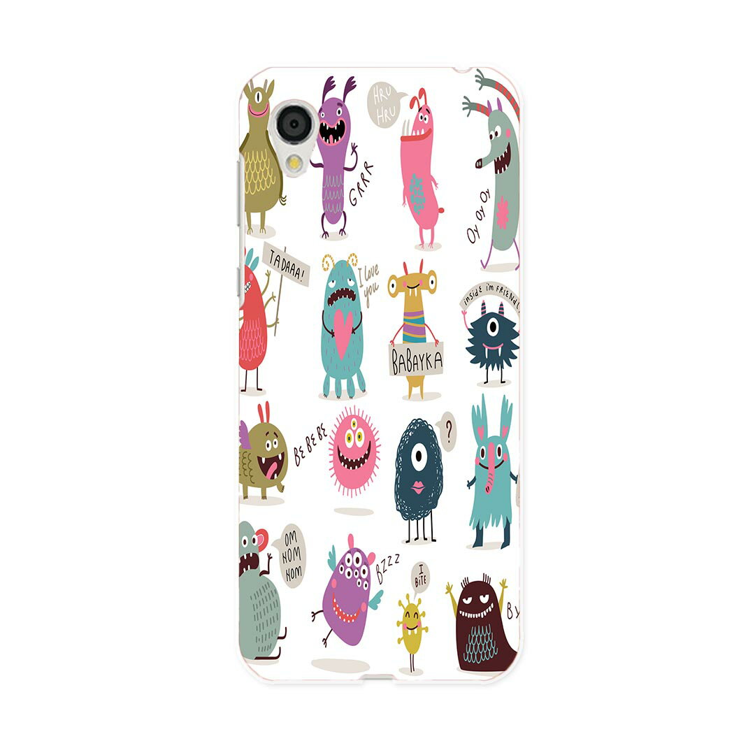 SH-01L AQUOS sense2 アクオス センスツー docomo ドコモ sh01l スマホ カバー スマホケース スマホカバー PC ハードケース 013257 おばけ　モンスター　イラスト