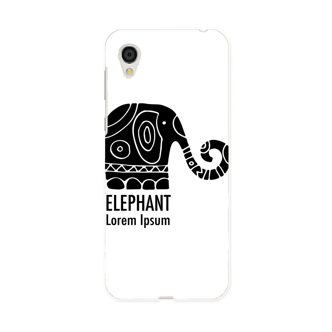 SH-01L AQUOS sense2 アクオス センスツー docomo ドコモ sh01l スマホ カバー スマホケース スマホカバー PC ハードケース 014605 ゾウ　動物　アニマル